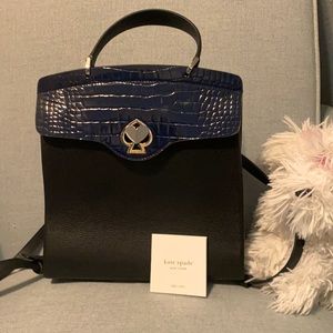 New Kate Spade Navy and Black backpack bag